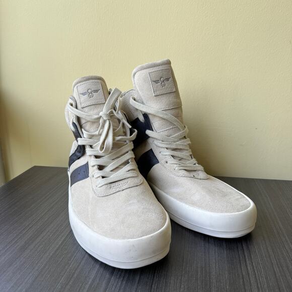 CREATIVE RECREATION MORETTI TAN NAVY SUEDE FAUX LEATHER SIZE 12 - Picture 3 of 7